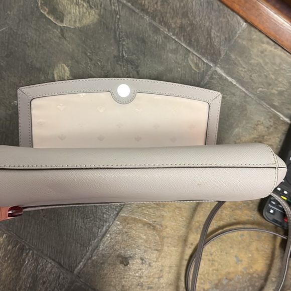 Kate Spade taupe colored crossbody purse. - Picture 5 of 10